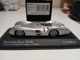 Minichamps 1:43 Mercedes W196 Fangio Sieger GP England 1954