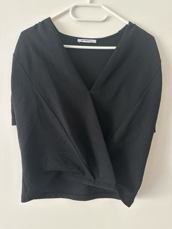Schwarzes Zara Wickel-Top, Grösse S, perfekt für den Sommer