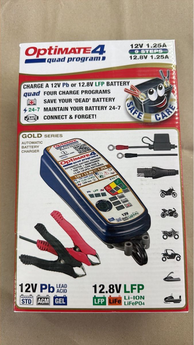 Batterieladegeräte: OptiMate 4 Quad Program Batterieladegerät 9 Steps NEU – Neu und originalverpackt aus Kreuzlingen von Roller-Werkstatt
