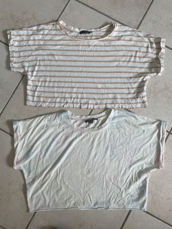 2 süsse Crop Tops Primark Grösse L