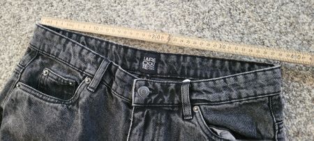 Jeans noir unisexe larges