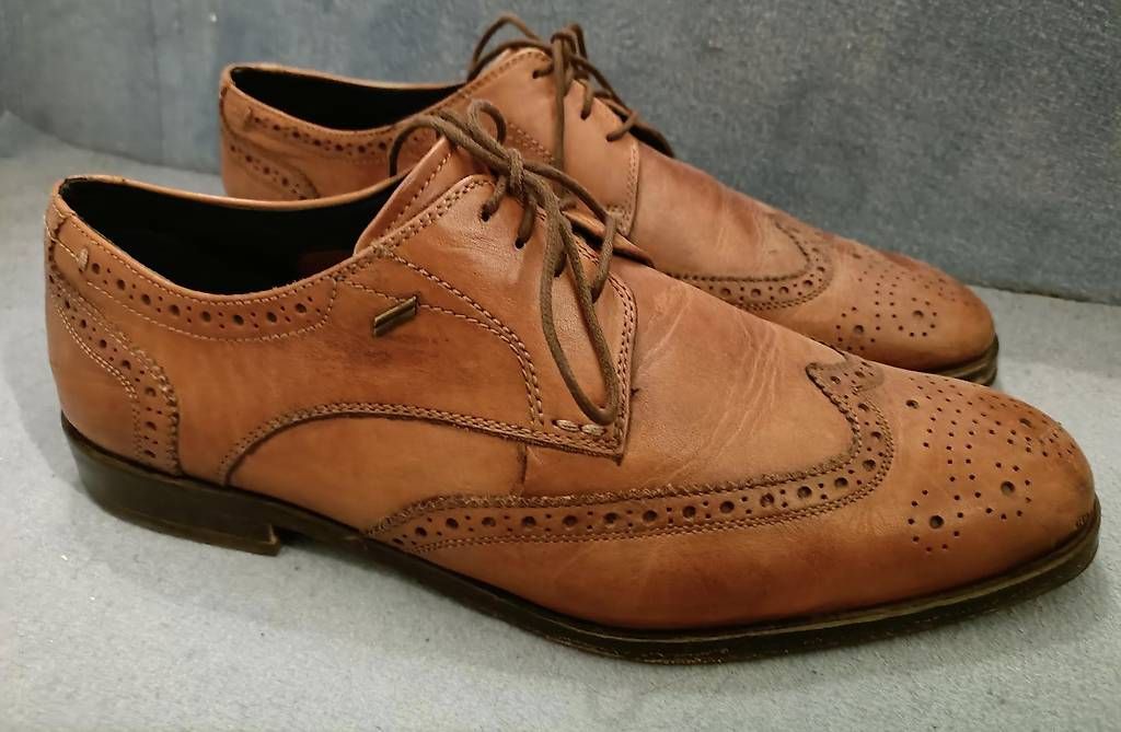 Herrenschuhe: schöne Halbschuhe Leder braun – Gebraucht aus Wiesendangen von TM_80