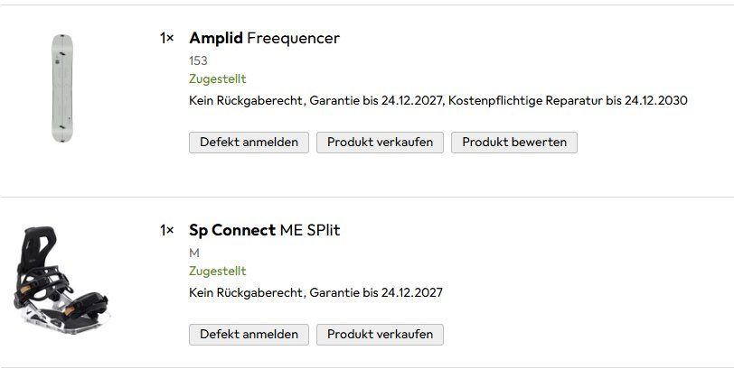 Board: Amplid Freequencer (153) + Sp Connect ME SPlit Bindung SET – Nuovo e nell'imballaggio originale da Zürich venduto da TDOGG 8