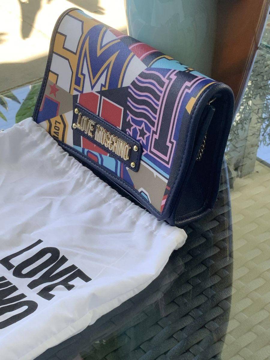 Moschino Borse da donna: Love Moschino Tasche, bunte Patchwork Optik, neu, mit Staubb – Nuovo e nell'imballaggio originale da Rafz venduto da henfrei24 6