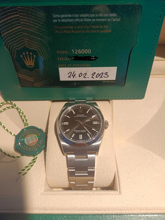FEB2023 ROLEX OYSTER PERPETUAL 36 (RETAIL PRICE 5800) Kaufen auf Ricardo