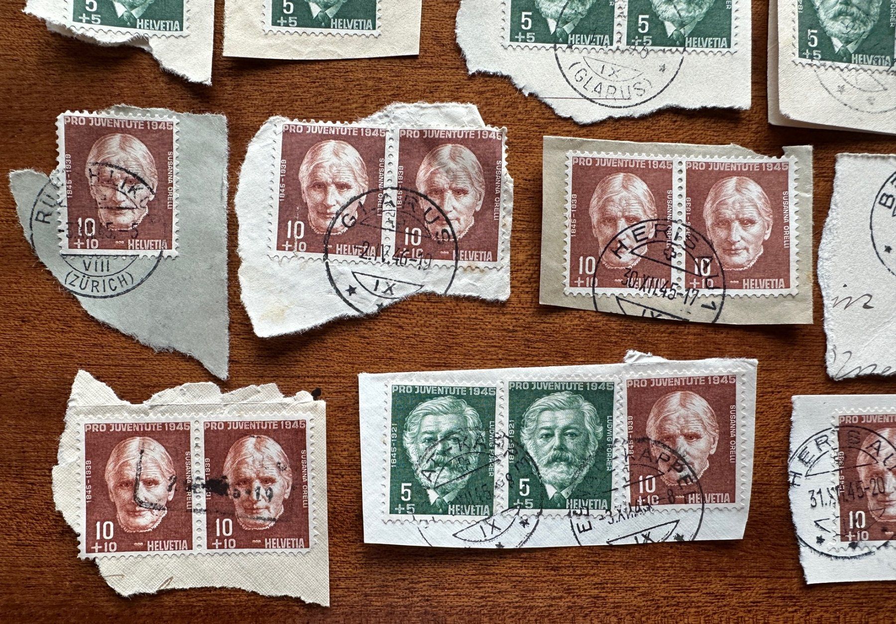 Tutti i francobolli: Lot Schweiz 1945 Pro Juventute – Usato da Weesen venduto da Sombrero22 3