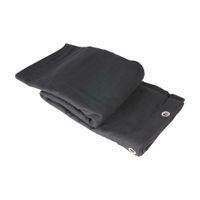 Bühnenmolton B1 schwarz mit Ösen 6x6m