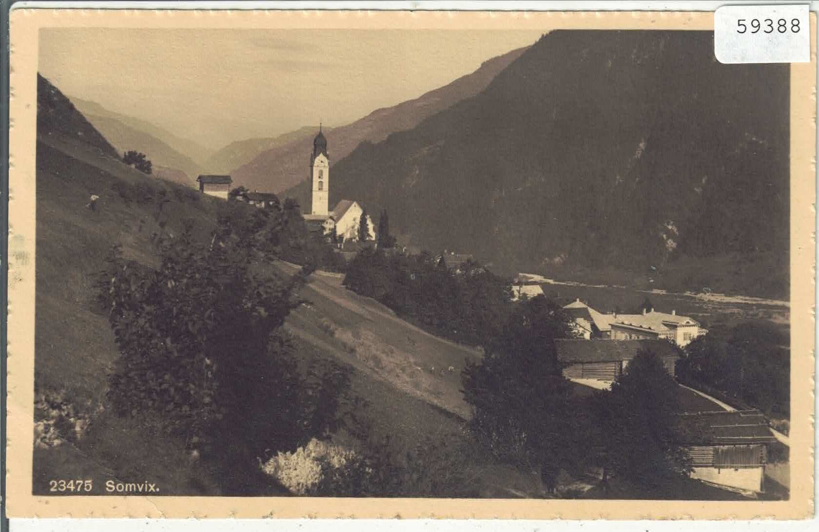 Cartes postales: Somvix - Dorfansicht – D'occasion à Ettingen par Kartenplanet