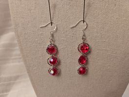 Ohrringe aus Swarovski Perlen Light Siam