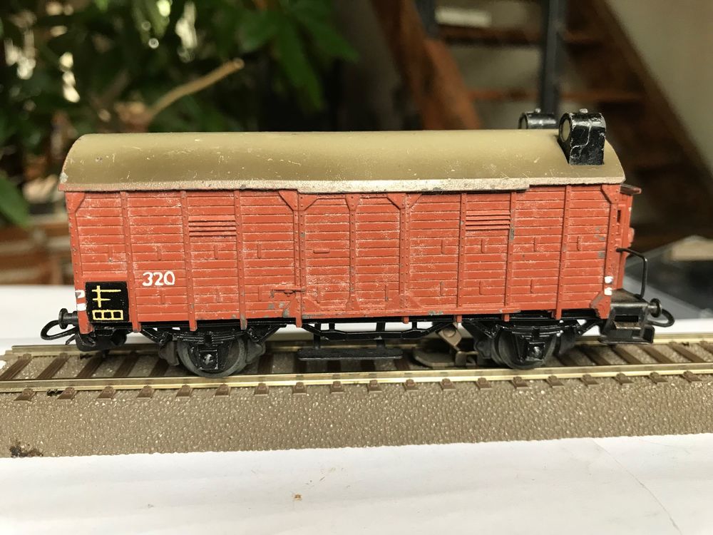 Coffret de wagons de fret couverts G avec feux de fin de train SNCF 2x