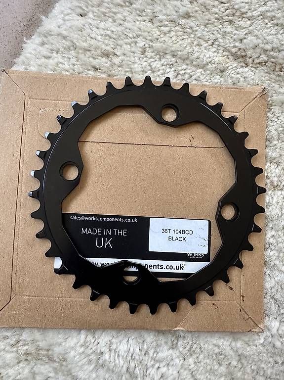 Pezzi di ricambio: Chainring Neu Works Components UK 36t 104  bcd – Usato da Wollerau venduto da Porscheteil 2