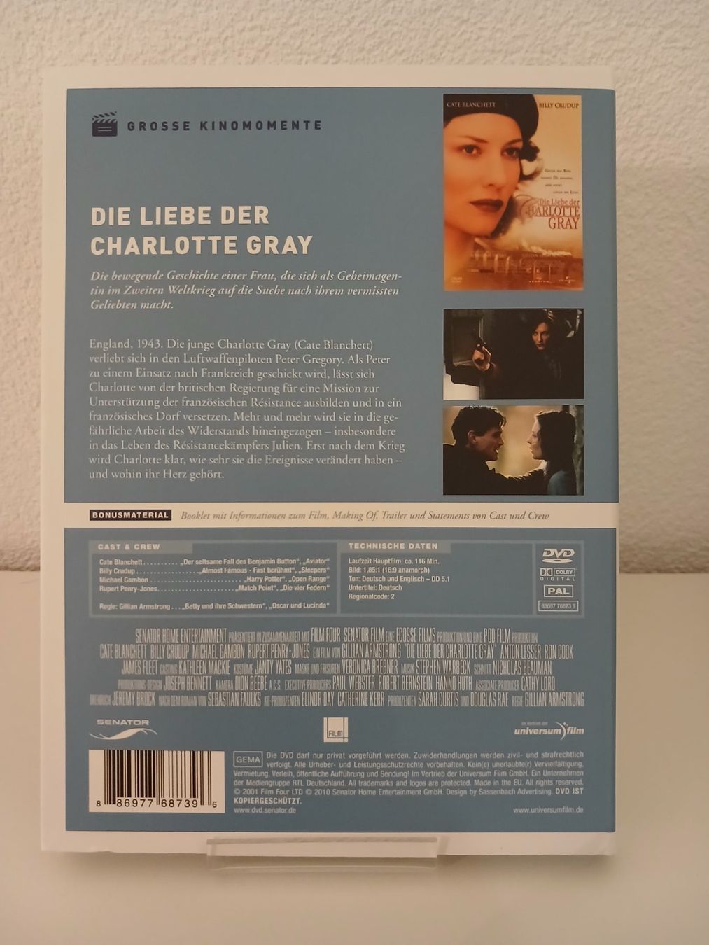 Tutti i DVDs: Die Liebe der Charlotte Gray – Usato da St. Margrethen SG venduto da SamusAran 1