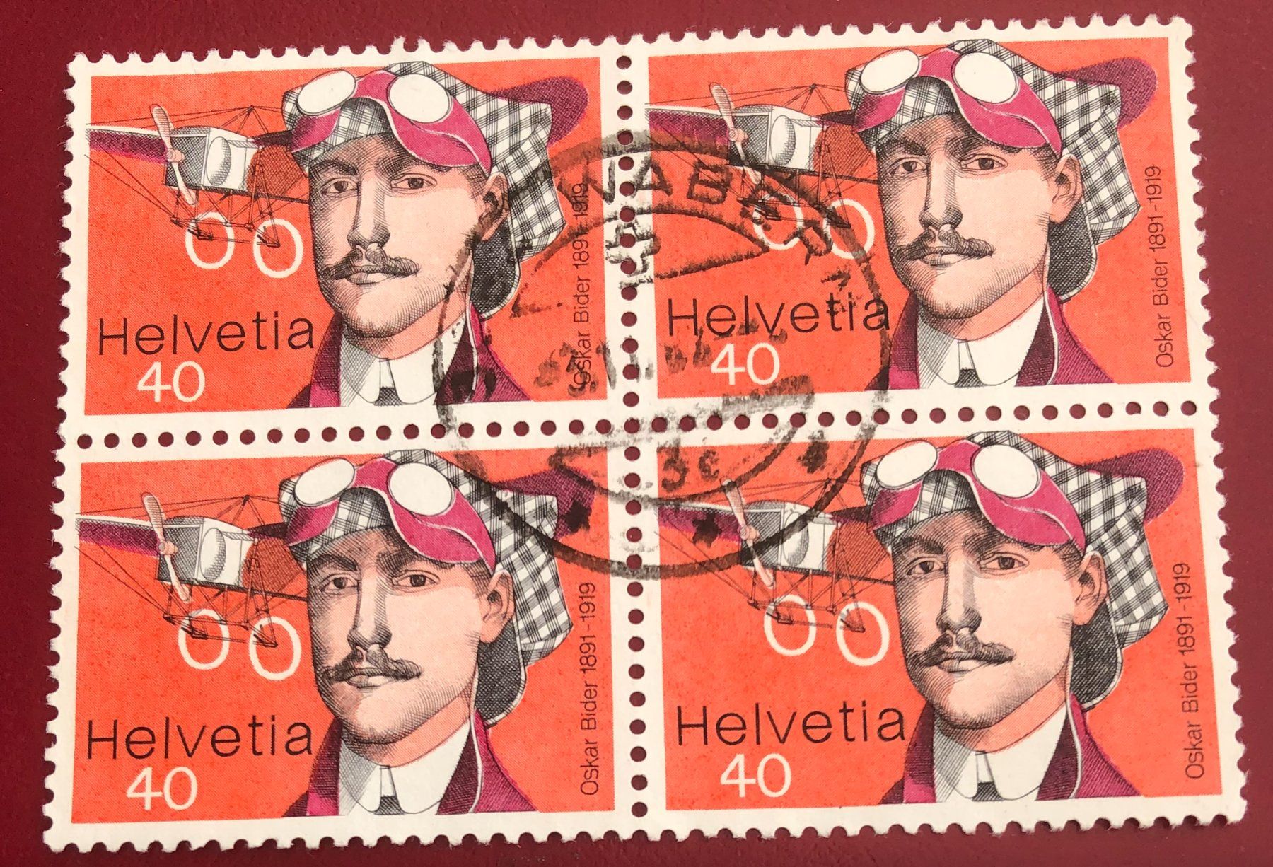 Tutti i francobolli: 4 er Block Nr.582 mit Stempel – Usato da Aarau venduto da Billa007