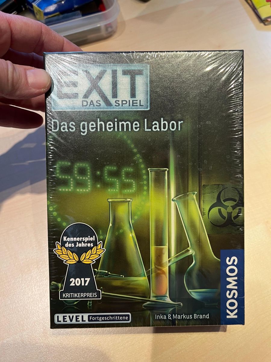 Kosmos Giochi: Exit das Spiel - Das geheime Labor – Nuovo e nell'imballaggio originale da Sargans venduto da Pacor