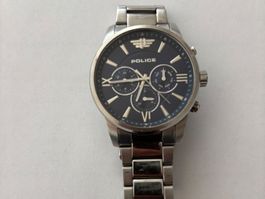 Herrenuhr Police Edelstahl Chronograph guter Zustand