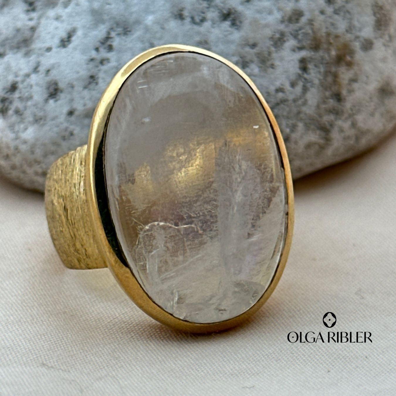 Olga Ribler Ringe: Unikate Silber Ring 925 Grösse 58 mit Mondstein – Neu (gemäss Beschreibung) aus Luzern von Schmuckoutlet 5