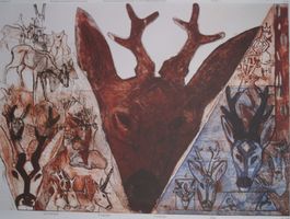 Schulwandbild Nr. 230 „Reh“ – Hans Eigenheer, 1991