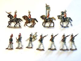 11 Spielzeug Zinnsoldaten Vintage