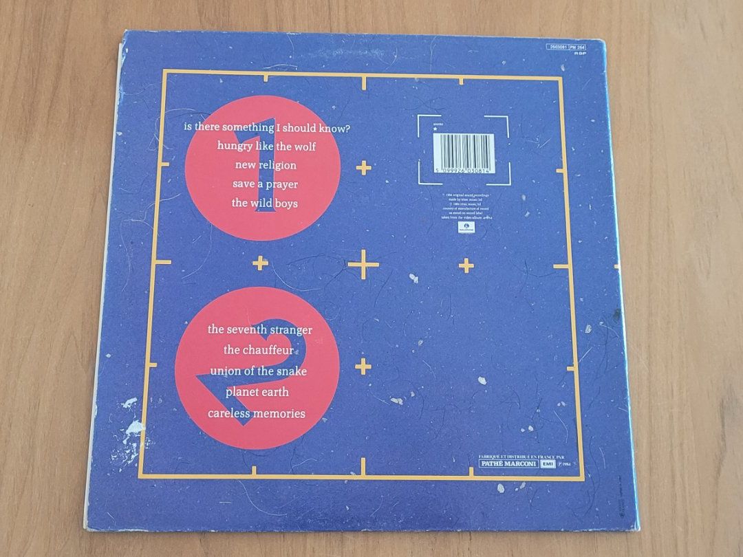 Schallplatten: LP  Duran Duran – Gebraucht aus Martigny von MZ-67 2