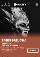 1 Ticket Zoa Festival Boris Brejcha