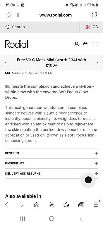 Make-up: Soft Fokus Glow Drops von RODIAL – Neu und originalverpackt aus Uerkheim von Pod23 2