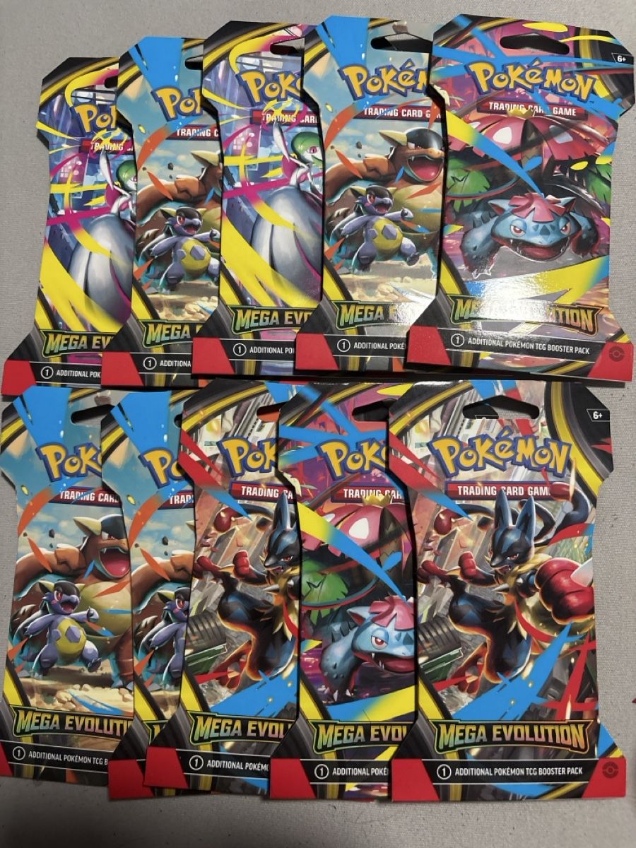 Pokémon Carte collezionabili: 10 Mega Evolution sleeved Booster 🇺🇸 – Usato da Delémont venduto da mar_7ynr