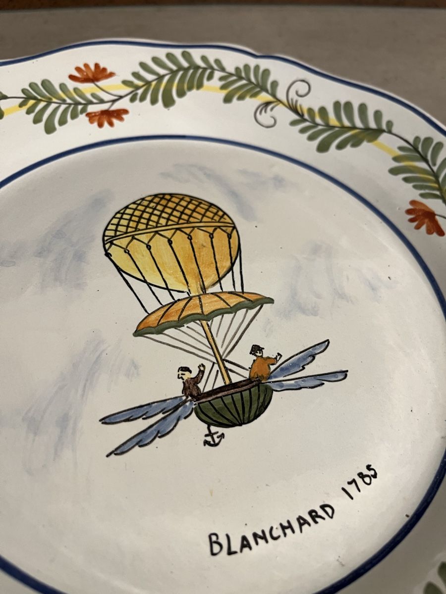 Assiettes: Ancienne assiette montgolfière – D'occasion à St. Prex par Nikolletta 6