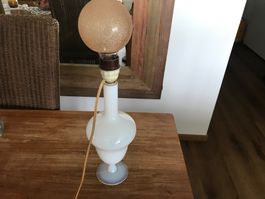 Antike Tischlampe aus Glas