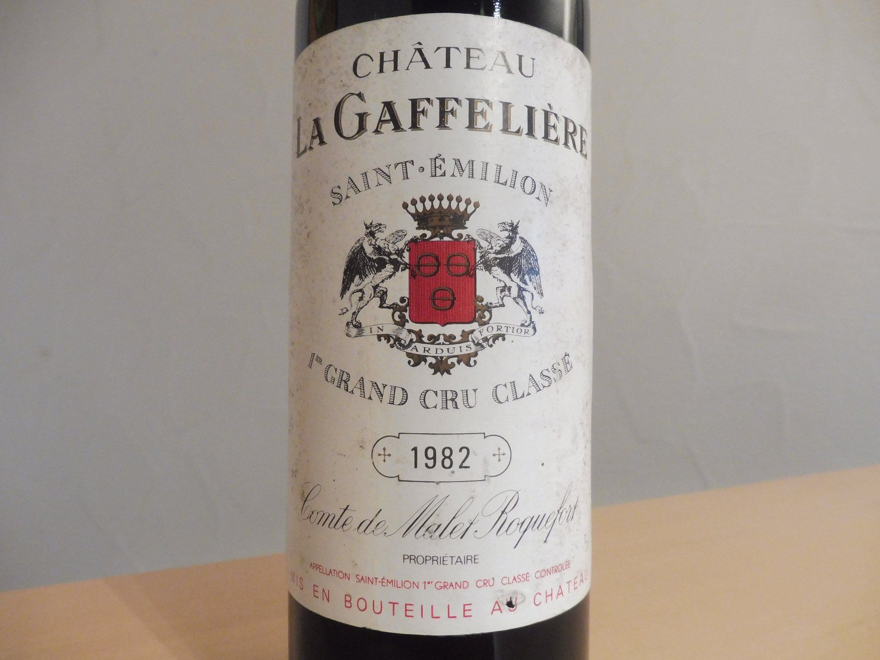 Wein: 1 Fl. Chateau LA GAFFELIÈRE 1982 / 1er GCC – Gebraucht aus Oftringen von varan62 2