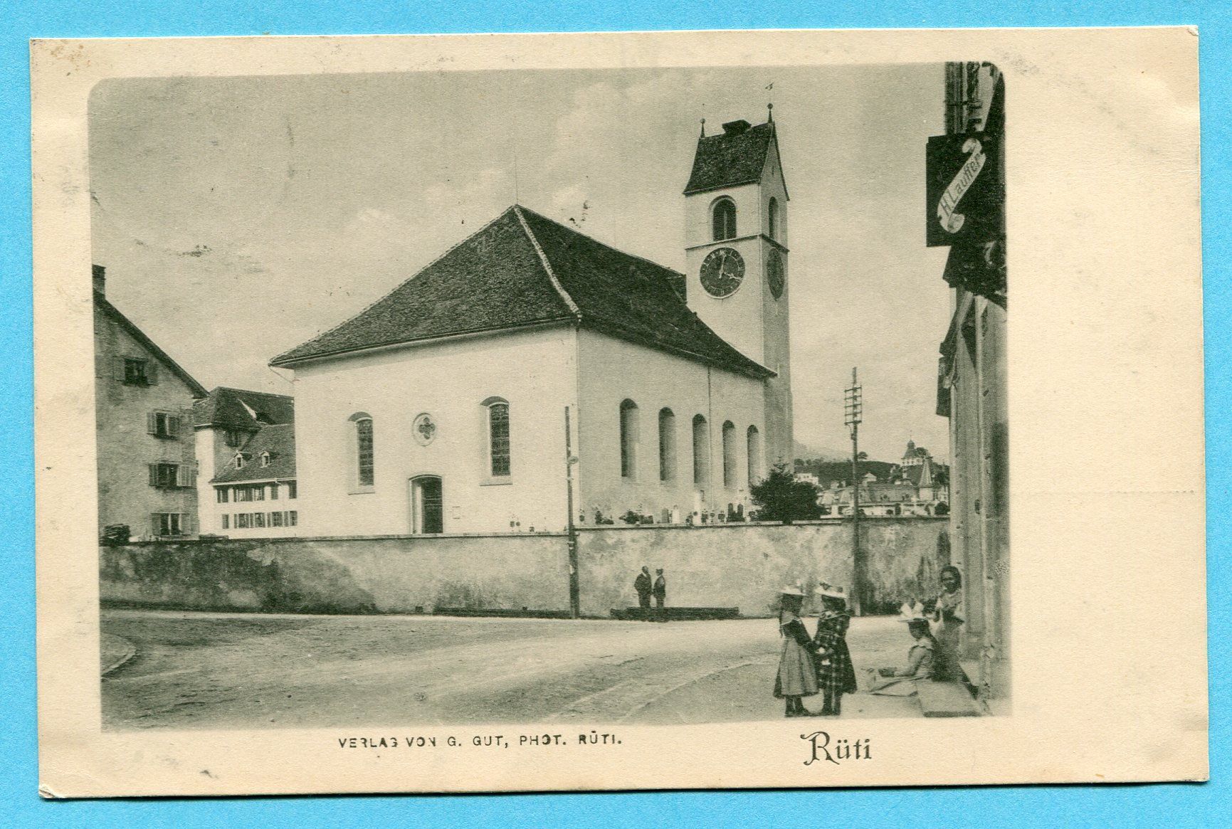 Cartoline postali: Rüti 1906 – Usato da Opfikon venduto da Prophila