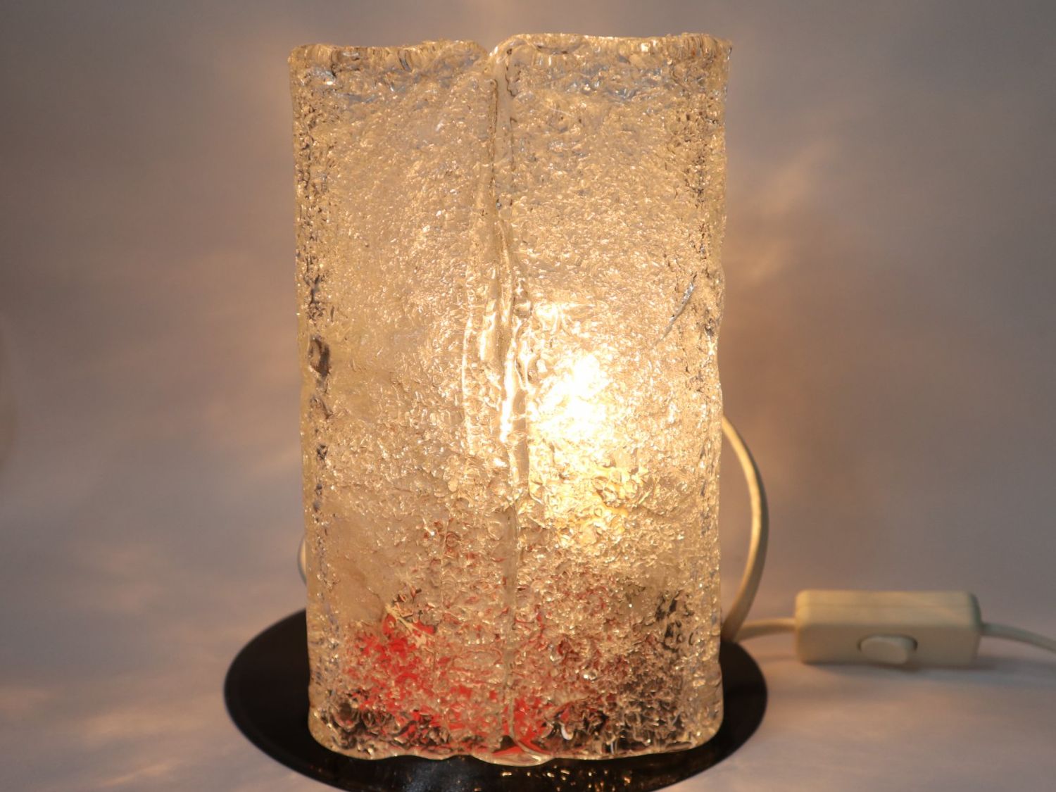 Lampes: Vintage Eisglas Lampe Tischlampe – D'occasion à Eschenbach SG par Astalavista 7