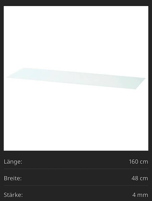 Servierplatten: MALM Glasplatte 160 x 48 – Gebraucht aus Rupperswil von mku92 2