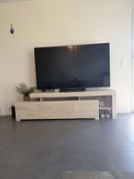 TV Lowboard in Steinoptik beige guter Zustand massiv