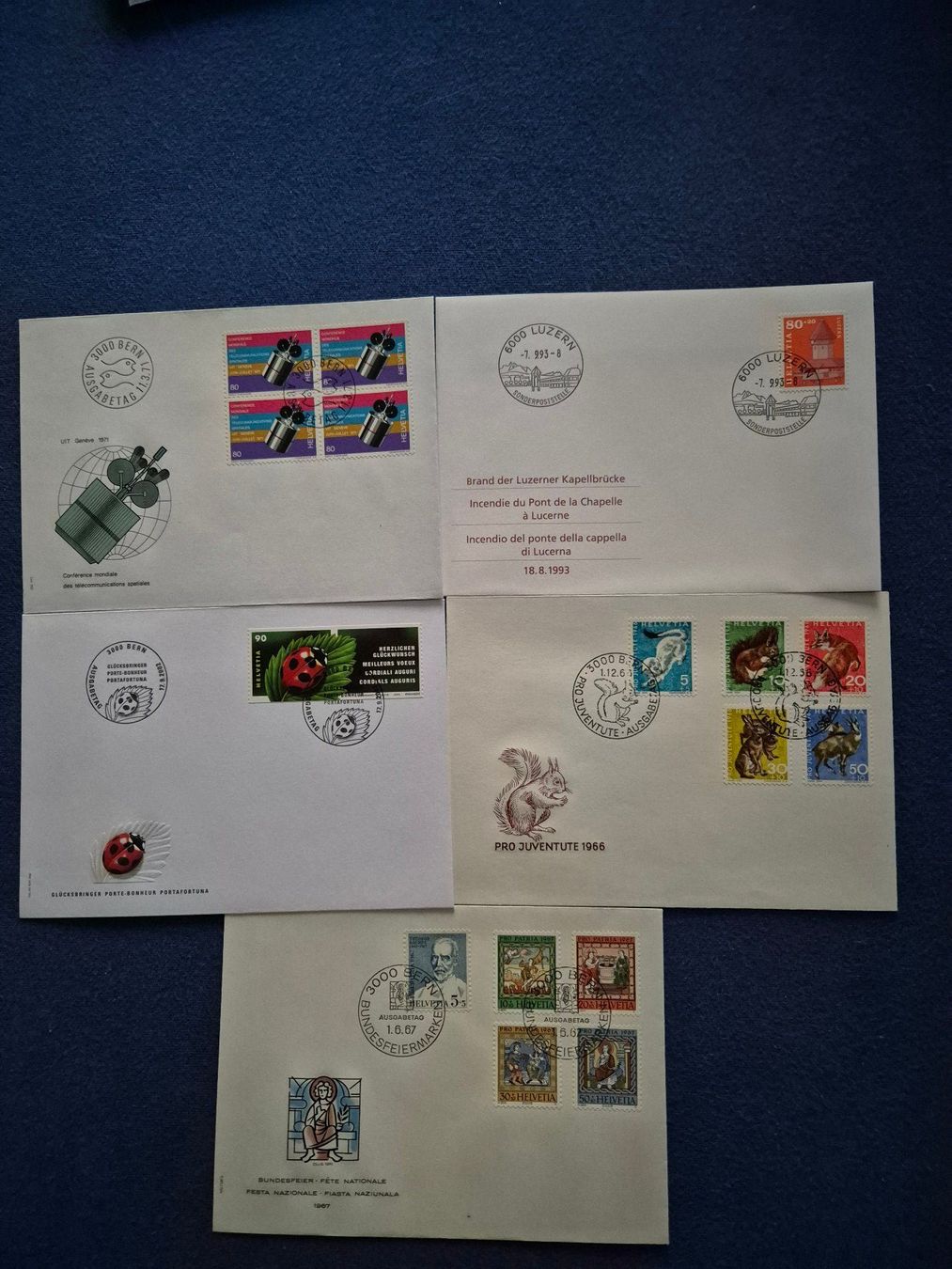 Tous les timbres: Ersttagsbriefe CH – D'occasion à Steinhausen par Scrashel