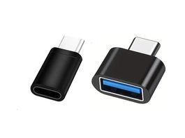 2 Adapter Set Lightning f. to USB-C m., USB-A f. to USB-C m.