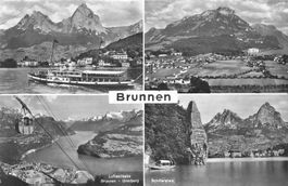 Brunnen (SZ) – Dorf- und Vierwaldstättersee-Ansichten