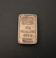 Silberbarren 10 Gramm Credit Suisse