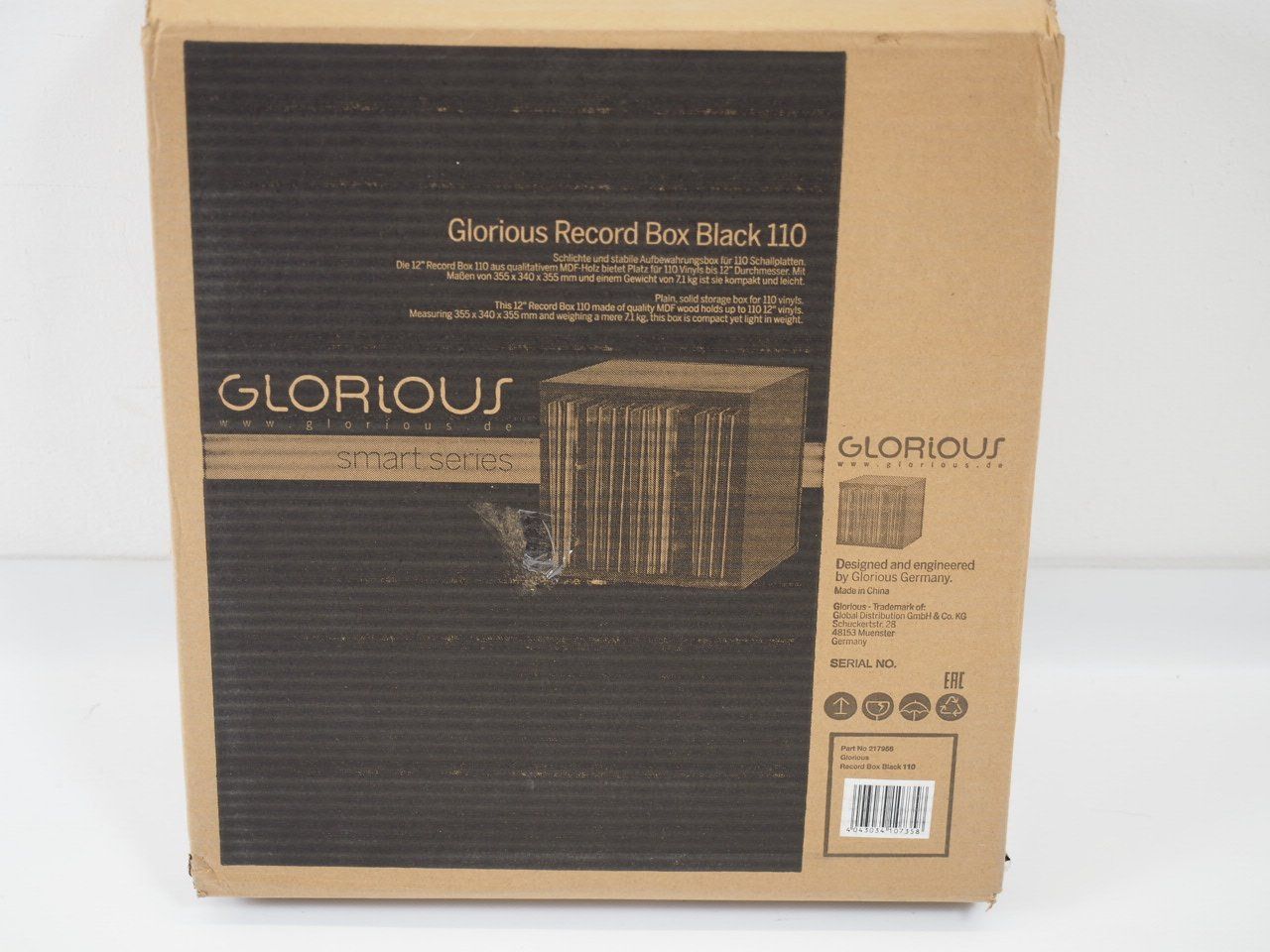 Contenitori & Simili: Glorious Record Box 110 schwarz (26080846) – Nuovo e nell'imballaggio originale da Zürich venduto da fundsachenverkauf 1