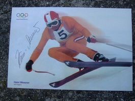 HEINI MESSNER (AUT) AUTOGRAMMKARTE