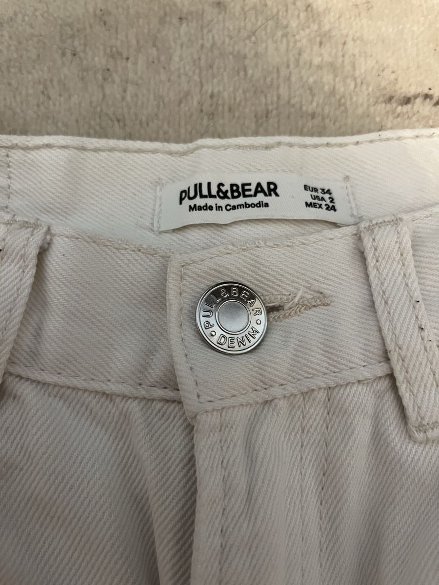 Pull&Bear Jeans: Jeans blanc taille haute Pull&Bear taille 34 – Neu (gemäss Beschreibung) aus Aigle von sow_m7gm 5