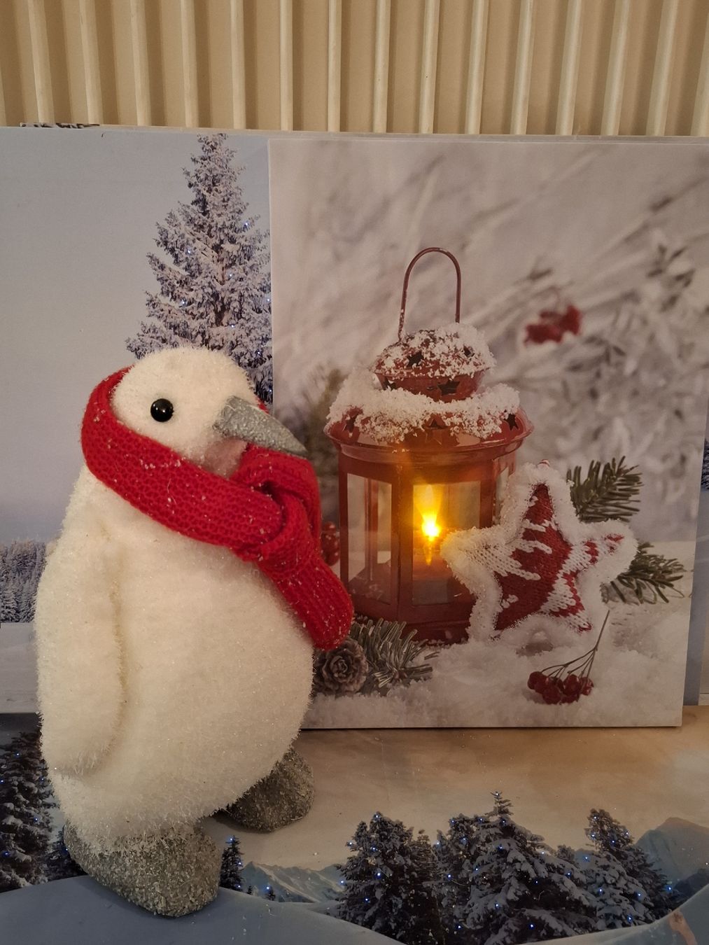 Toutes les décorations: PINGUINFAMILIE MIT LICHTBILD – Neuf (Voir description) à Gretzenbach par schibaya 2