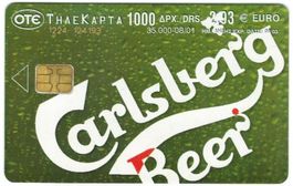 Telefonkarte Griechenland Carlsberg Bier