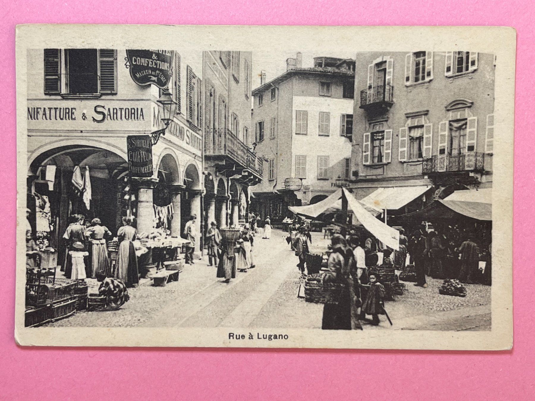 Cartoline postali: Rue à Lugano – Usato da Steg VS venduto da danwer74