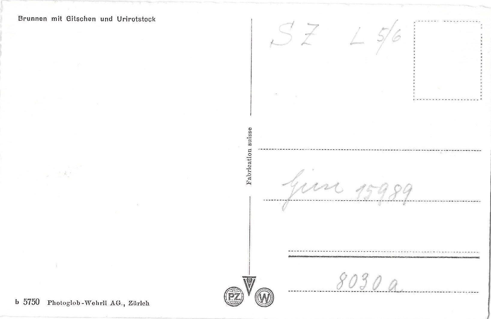 Cartoline postali: Brunnen Teilansicht – Usato da Olten venduto da clotaldi 1