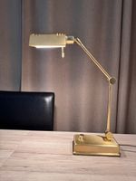 Holtkötter Designer Schreibtischlampe / Gelenklampe Messing 