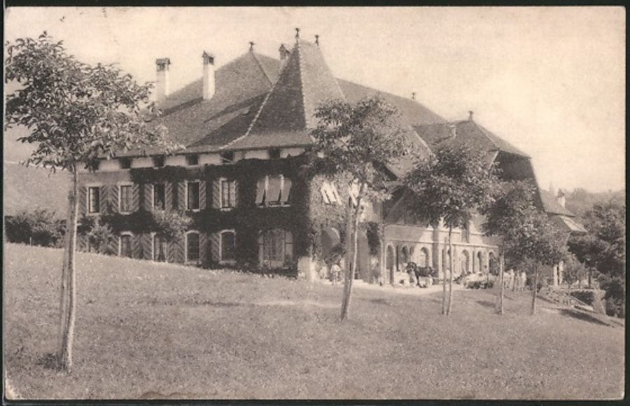 Cartoline postali: Gorgier, Ferme du Château, circulée 1922 – Usato da Frauenfeld venduto da POML