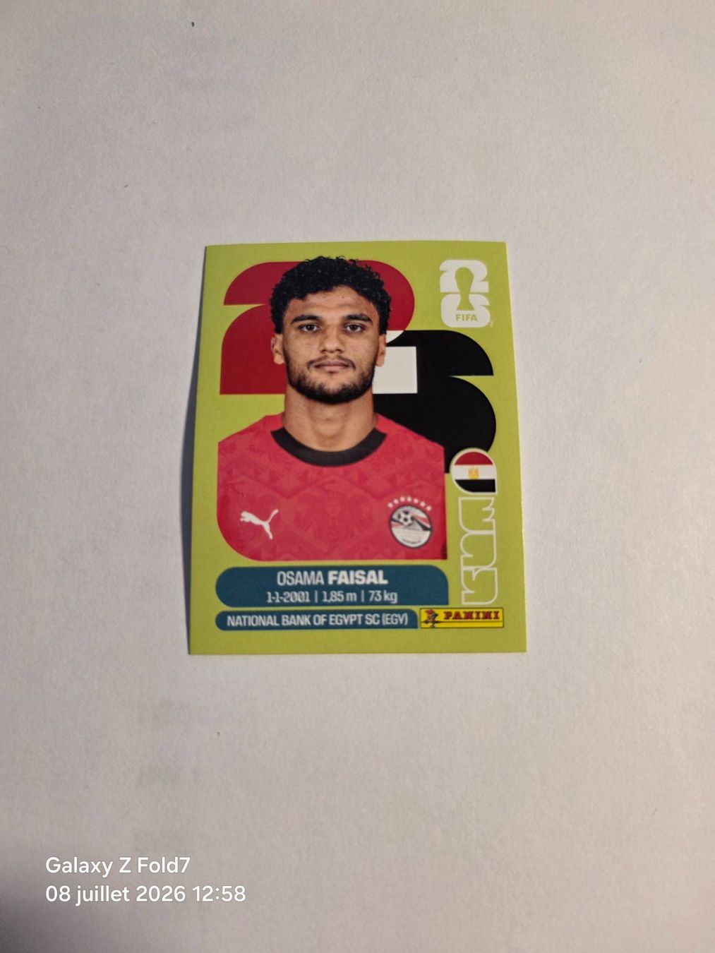 Panini Carte collezionabili: Panini  2026 OSAMA FAISAL EGY 16 – Nuovo (secondo la descrizione) da Grand-Lancy venduto da Seo67