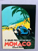 Grand Prix de Monaco 1933 Poster - Lacquered Reproduction