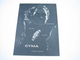 Cyma Uhren / Schmuckuhren altes Werbeblatt