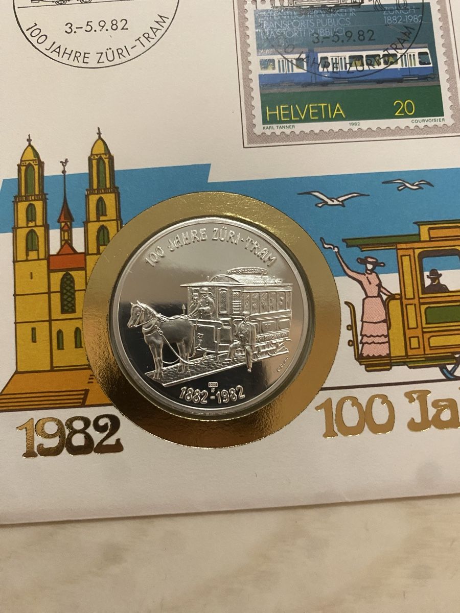 Medaglie: Numisbrief Silbermedaille Züritram – Nuovo (secondo la descrizione) da Muralto venduto da Alex1912 2